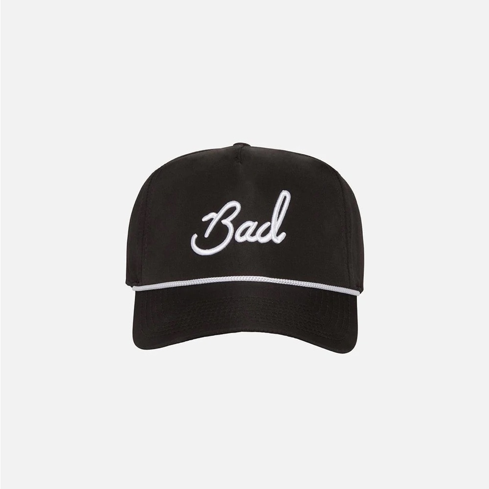 Bad Birdie rope  hat - black